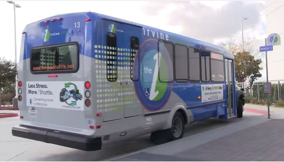 Video of how to get to John Wayne airport via iShuttle from Tustin Station