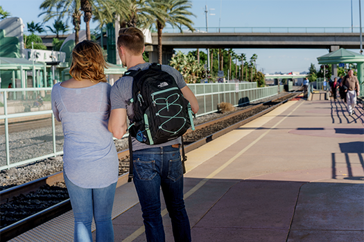 couple at the station