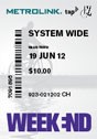 weekend ticket