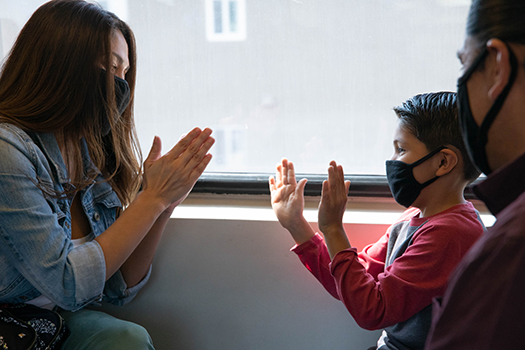 man at the station with a bicycle